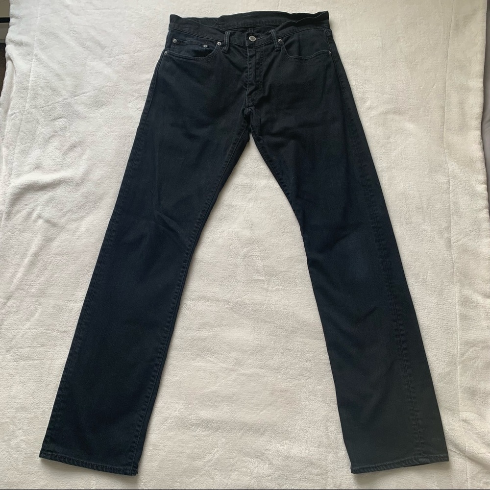 3/$30 Levi’s Men’s 513 Black Slim Straight Jeans